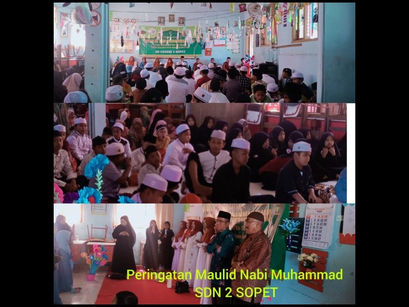 PERINGATAN MAULID NABI MUHAMMAD SD NEGERI 2 SOPET